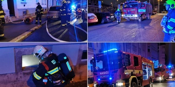 Požár v Hálkově ulici